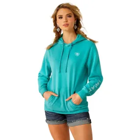 10055025 Ariat Women's Ariat Logo 2.0 Hoodie - Latigo Bay