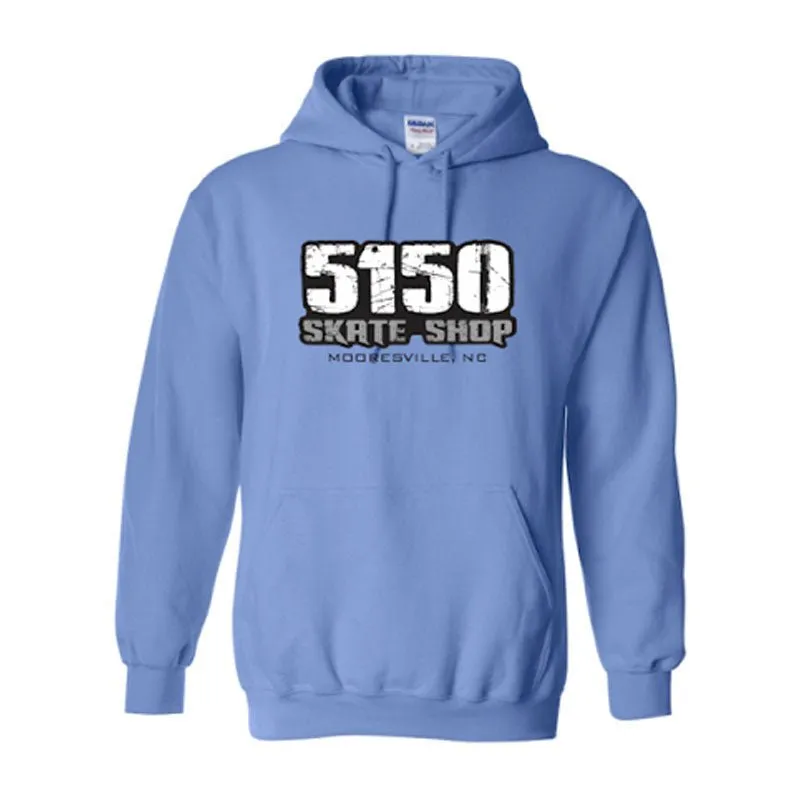 5150 Skate Shop Carolina Blue Hoodies