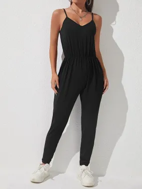 Adjustable Strap Cami Jumpsuit