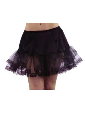 Adult Black Petticoat