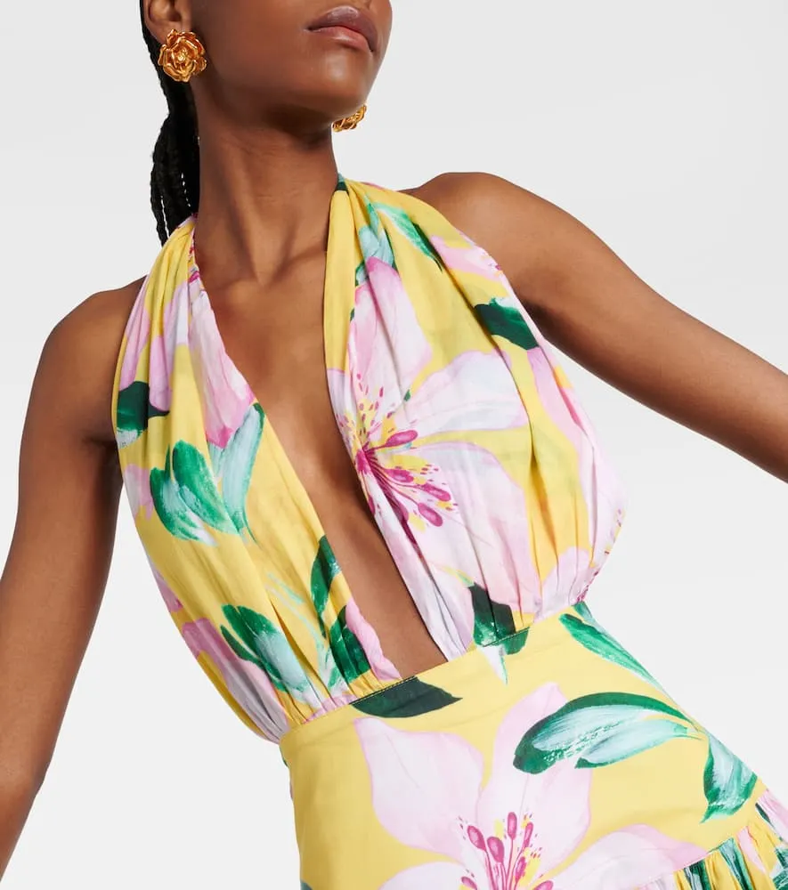 Alexandra Miro Marie Rose floral cotton midi dress
