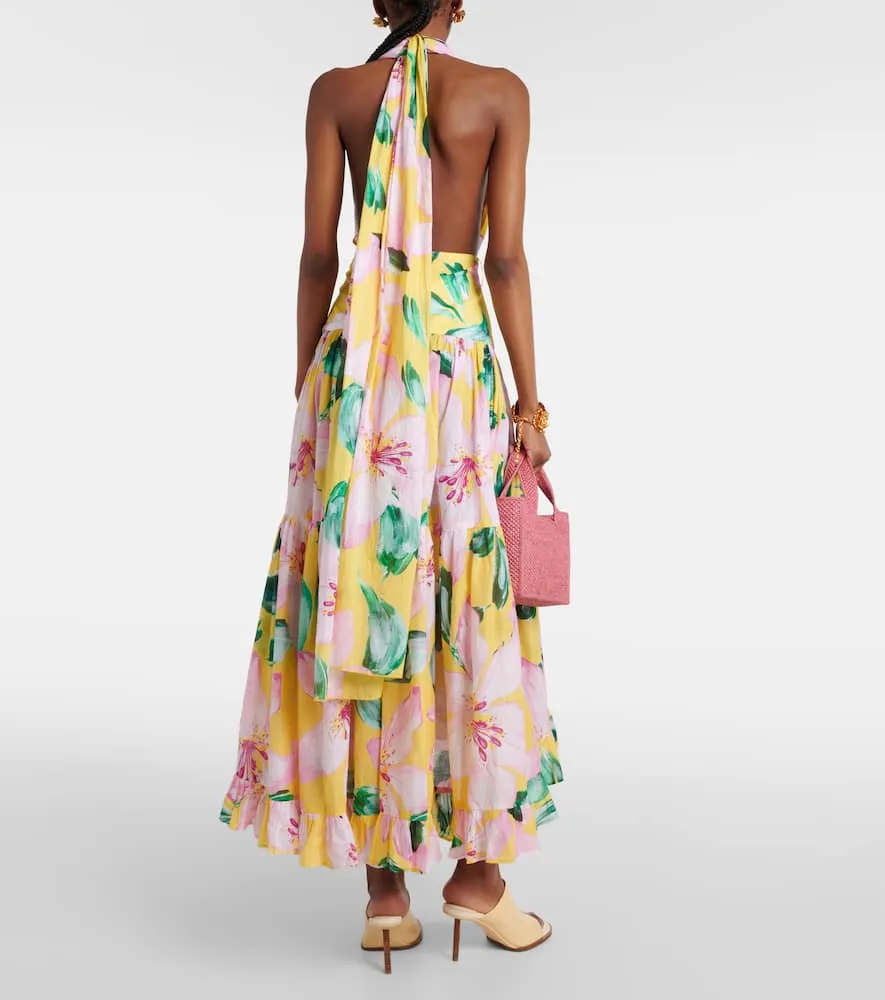 Alexandra Miro Marie Rose floral cotton midi dress