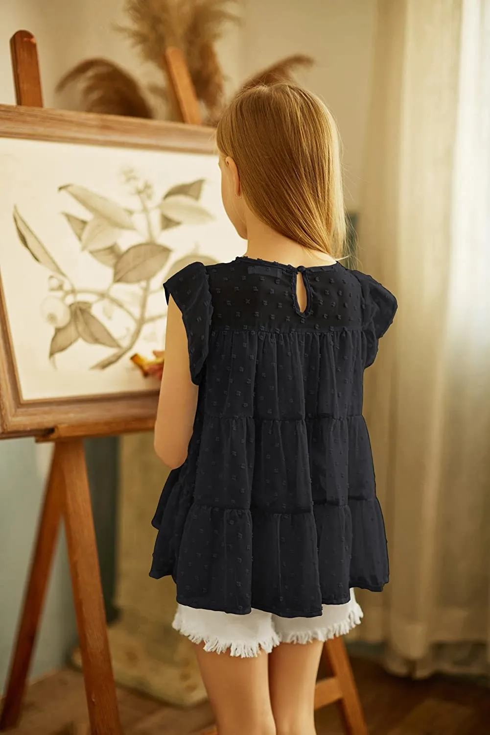 Arshiner Girls' Tunic Tops Summer Casual Blouses