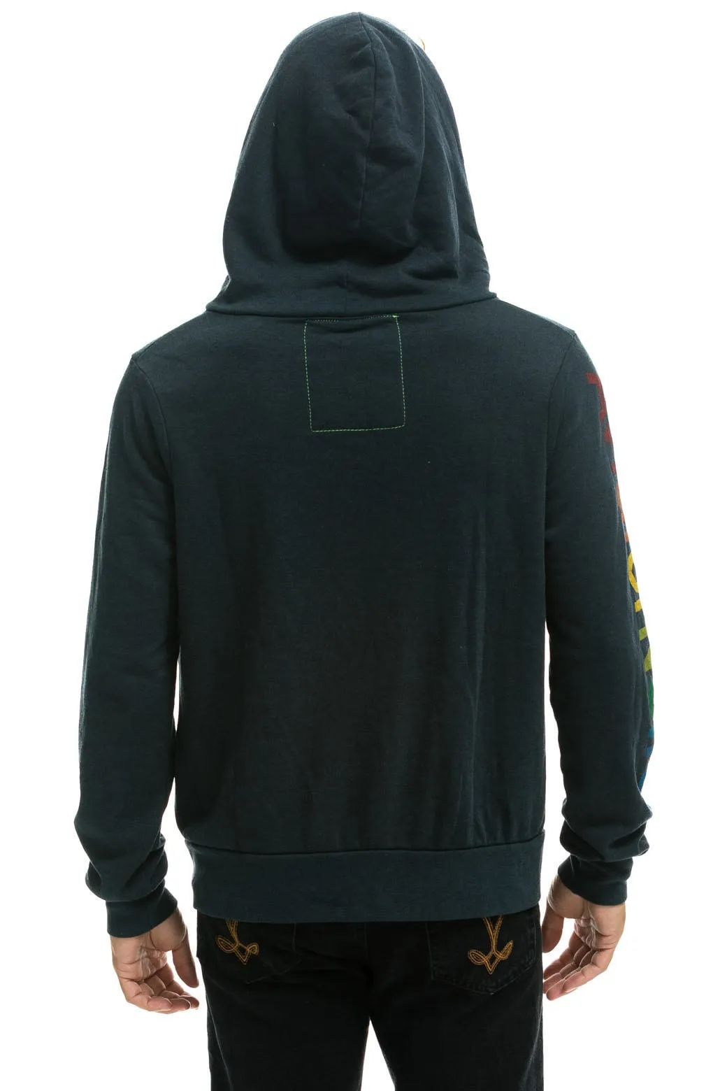 AVIATOR NATION LA JOLLA ZIP HOODIE - CHARCOAL