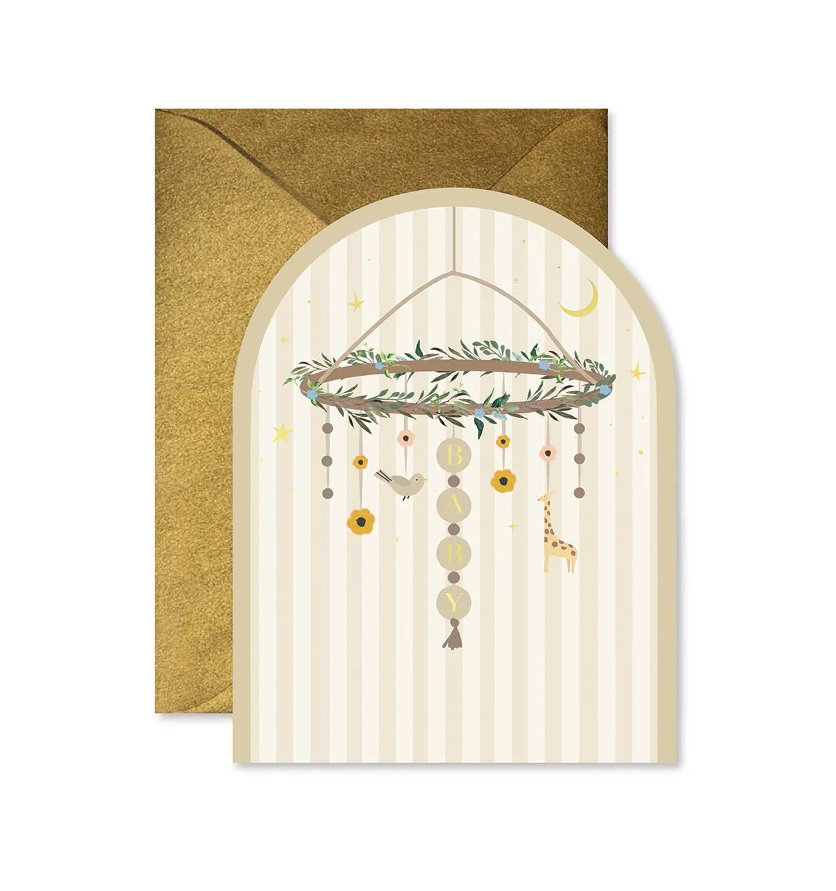 Baby Mobile Arch Greeting Card