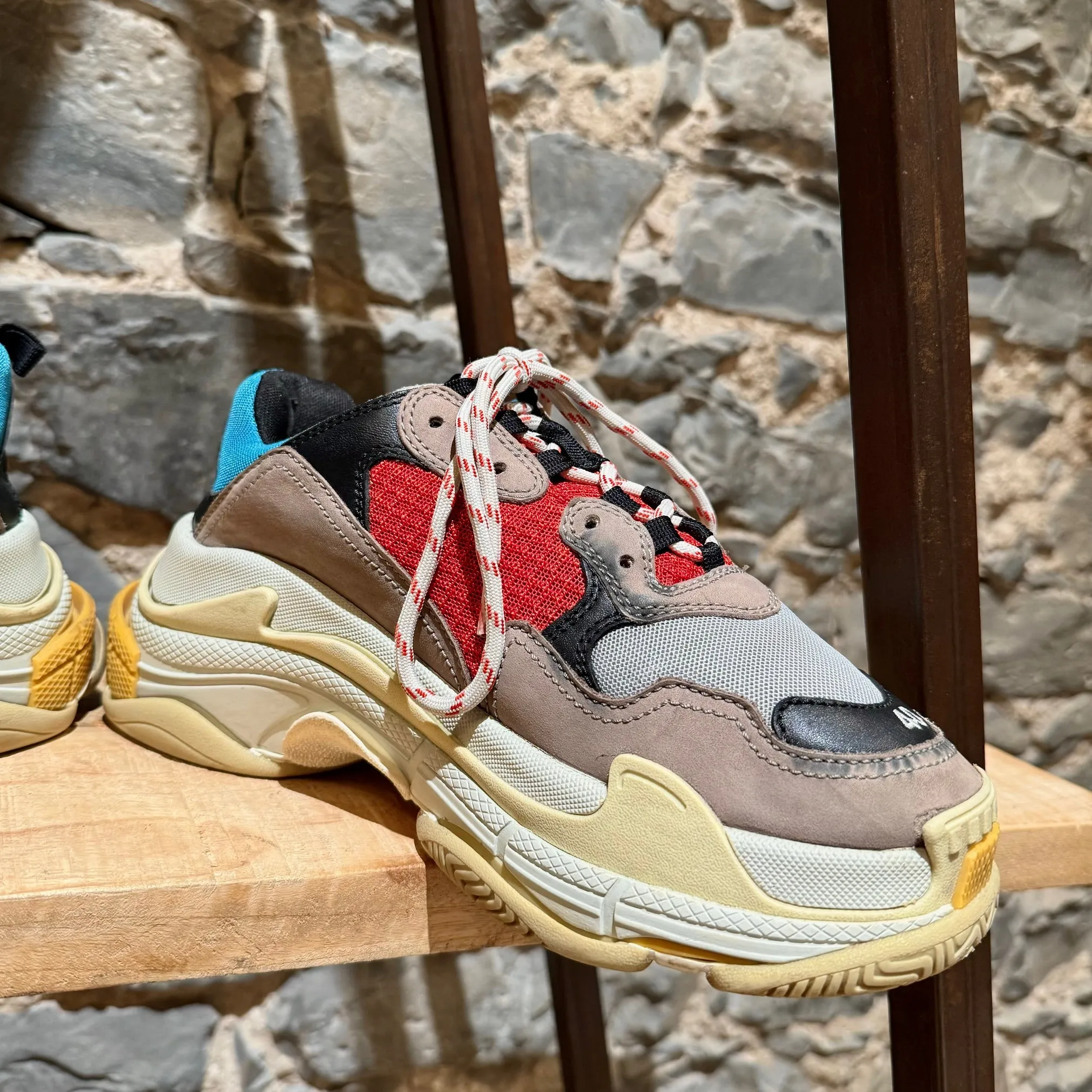 Balenciaga 2018 Colorblock Triple S Chunky Sneakers