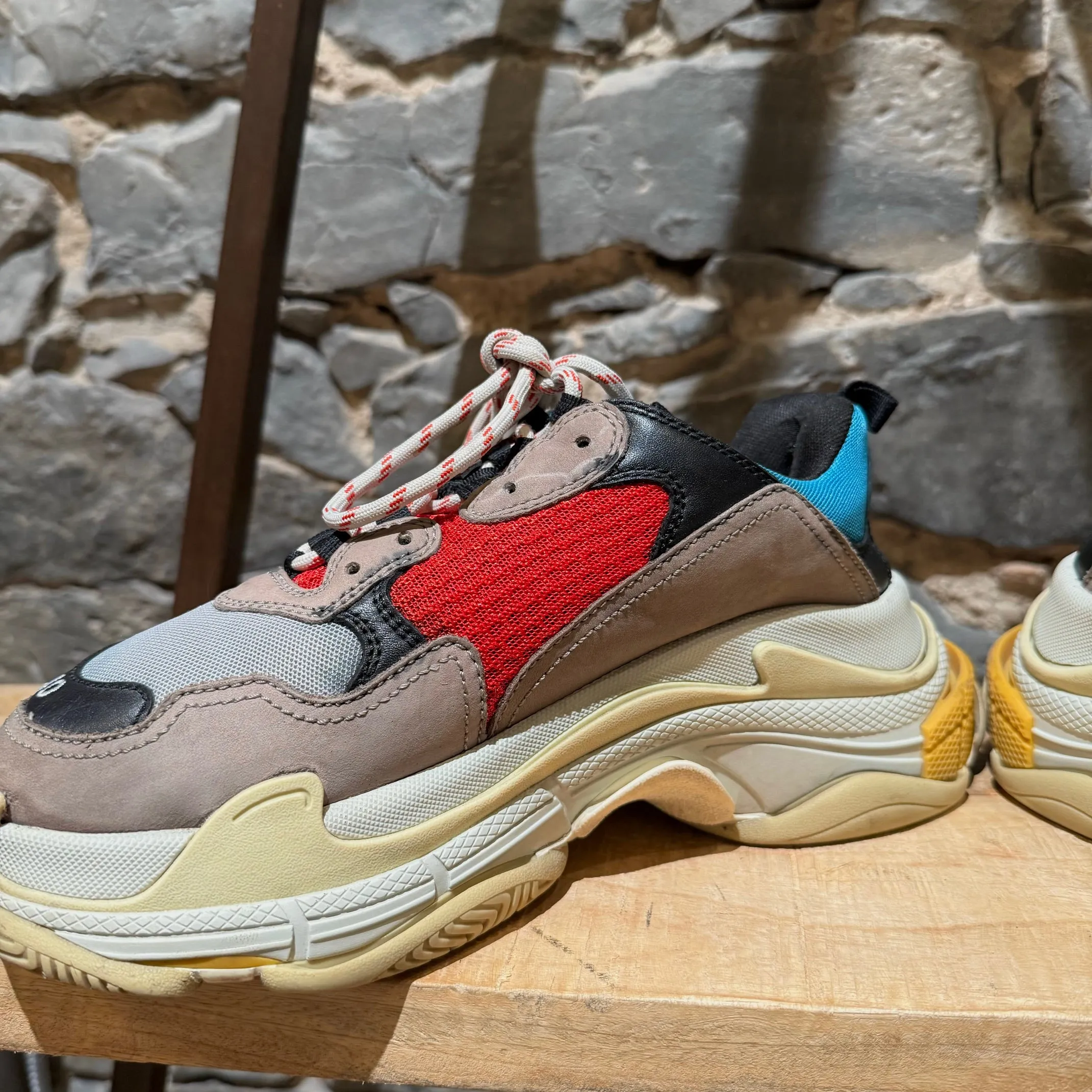 Balenciaga 2018 Colorblock Triple S Chunky Sneakers