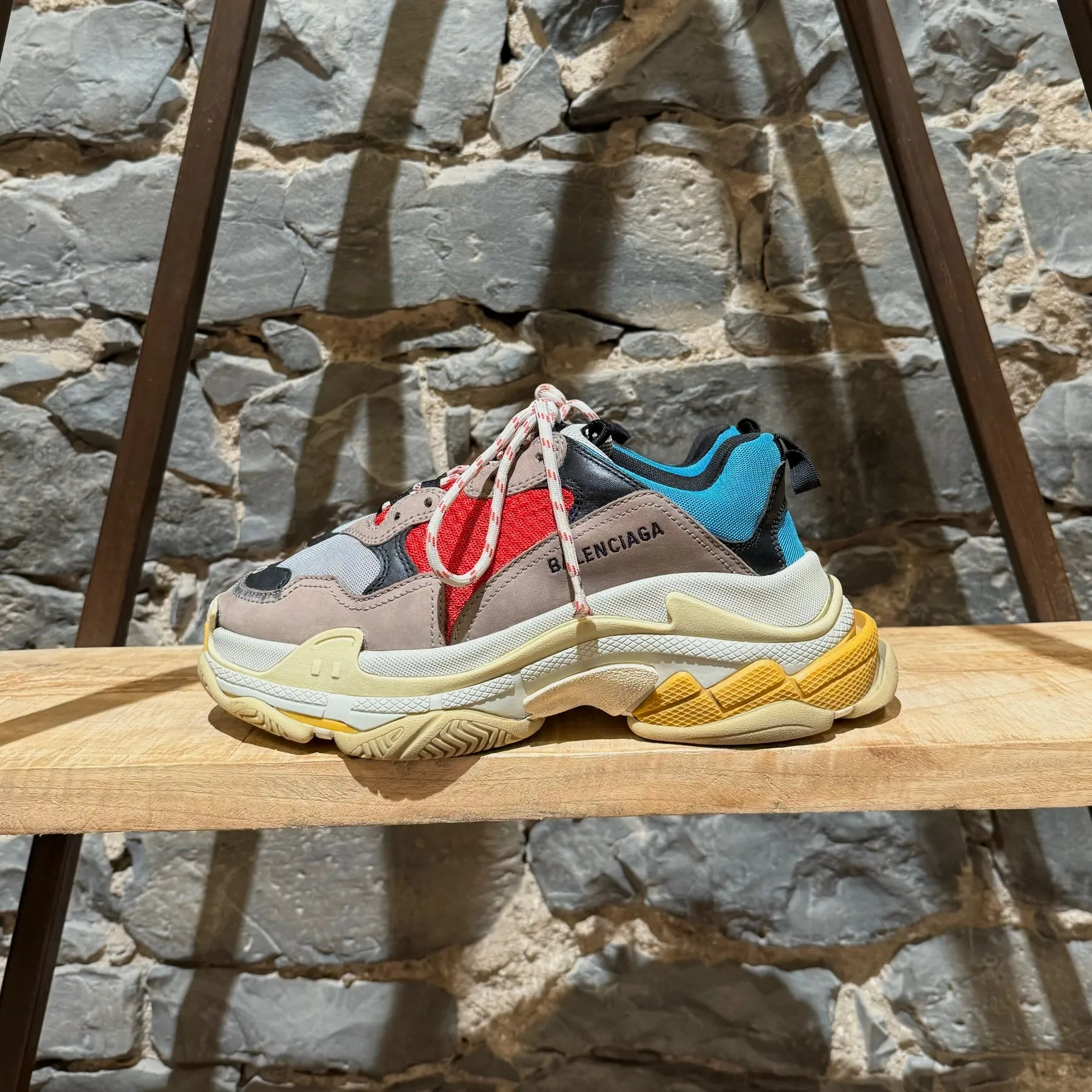 Balenciaga 2018 Colorblock Triple S Chunky Sneakers
