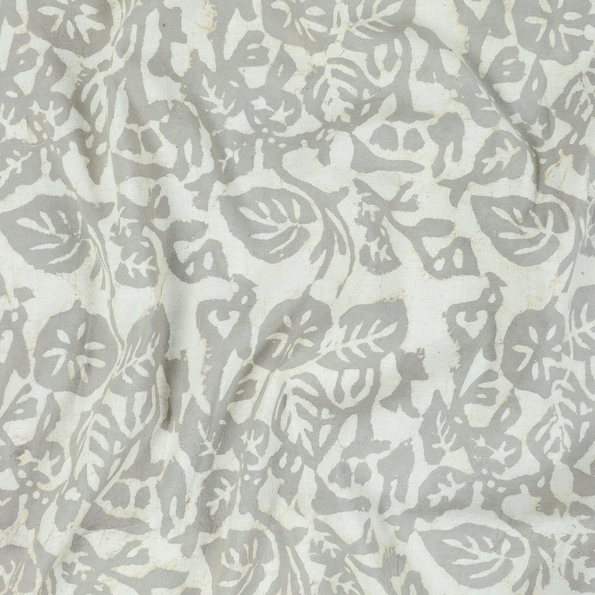 Block Floral Print Cotton Fabric