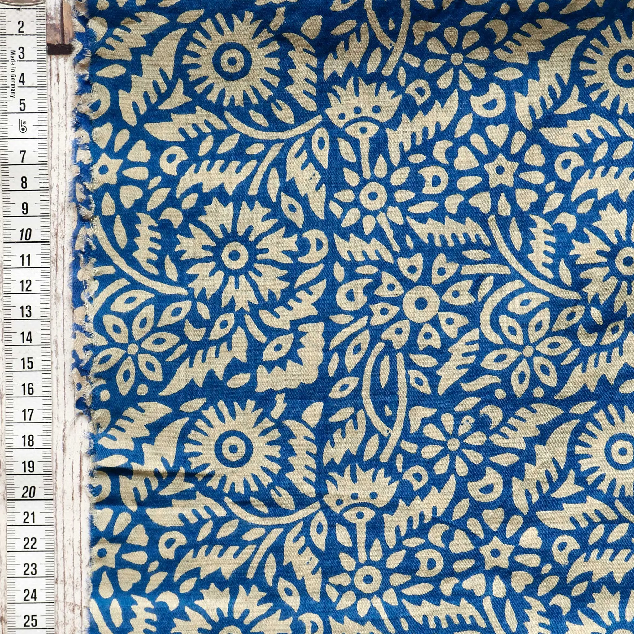 Block Print Cut-Out Blue