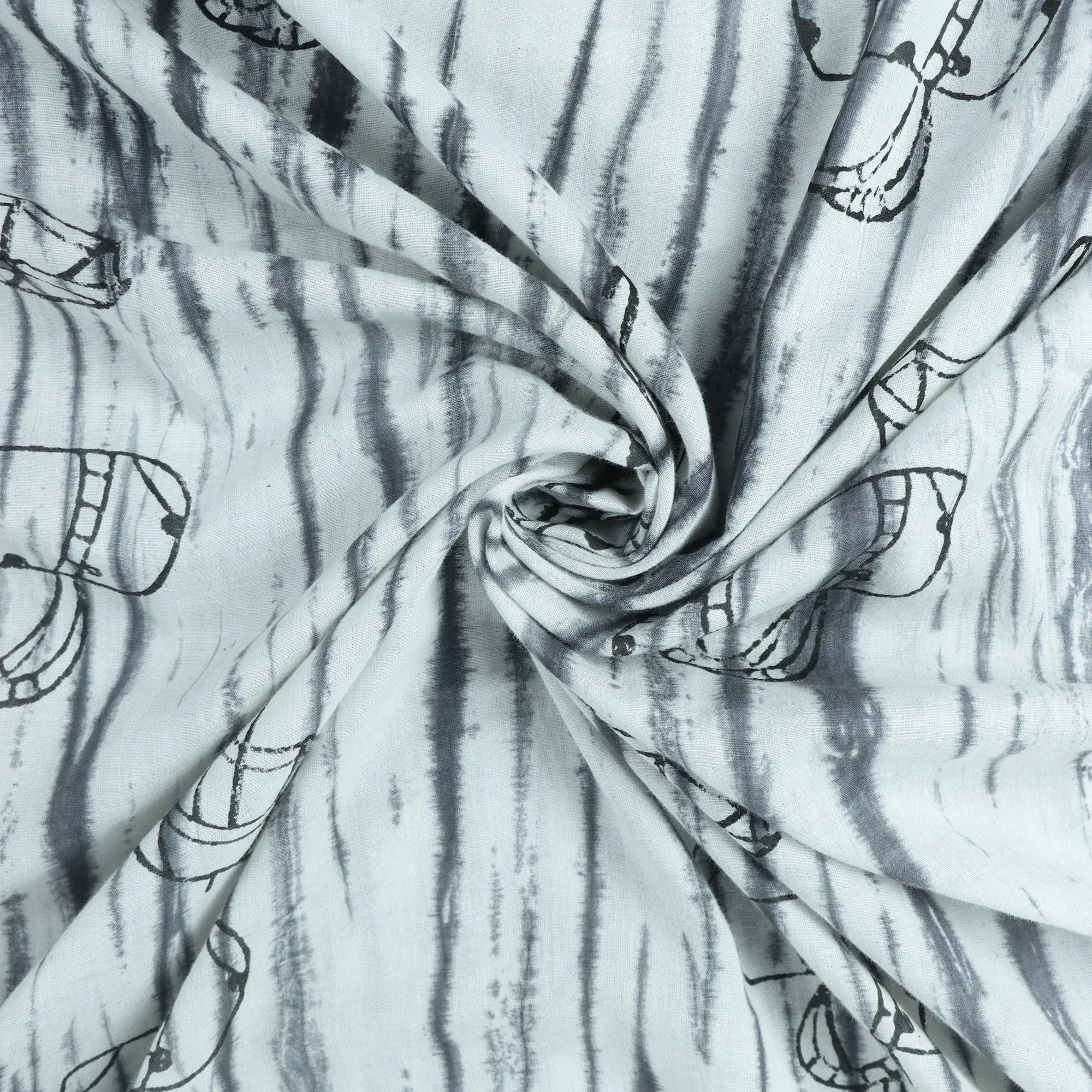 Block Umbrella Printed Cotton Fabric Material