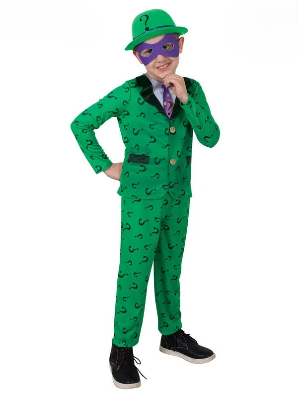 Boys Costume - The Riddler Deluxe Costume