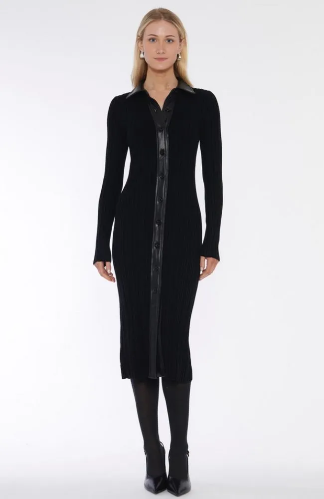 Brixton Collared Rib Dress