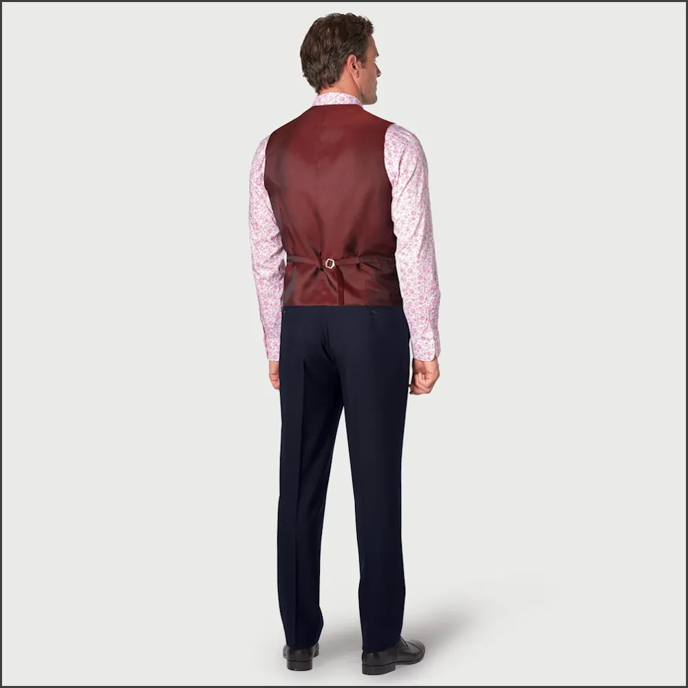 Brook Taverner Wells Wool Blend Navy Suit - Waistcoat Optional==