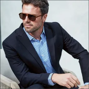 Brook Taverner Wells Wool Blend Navy Suit - Waistcoat Optional==