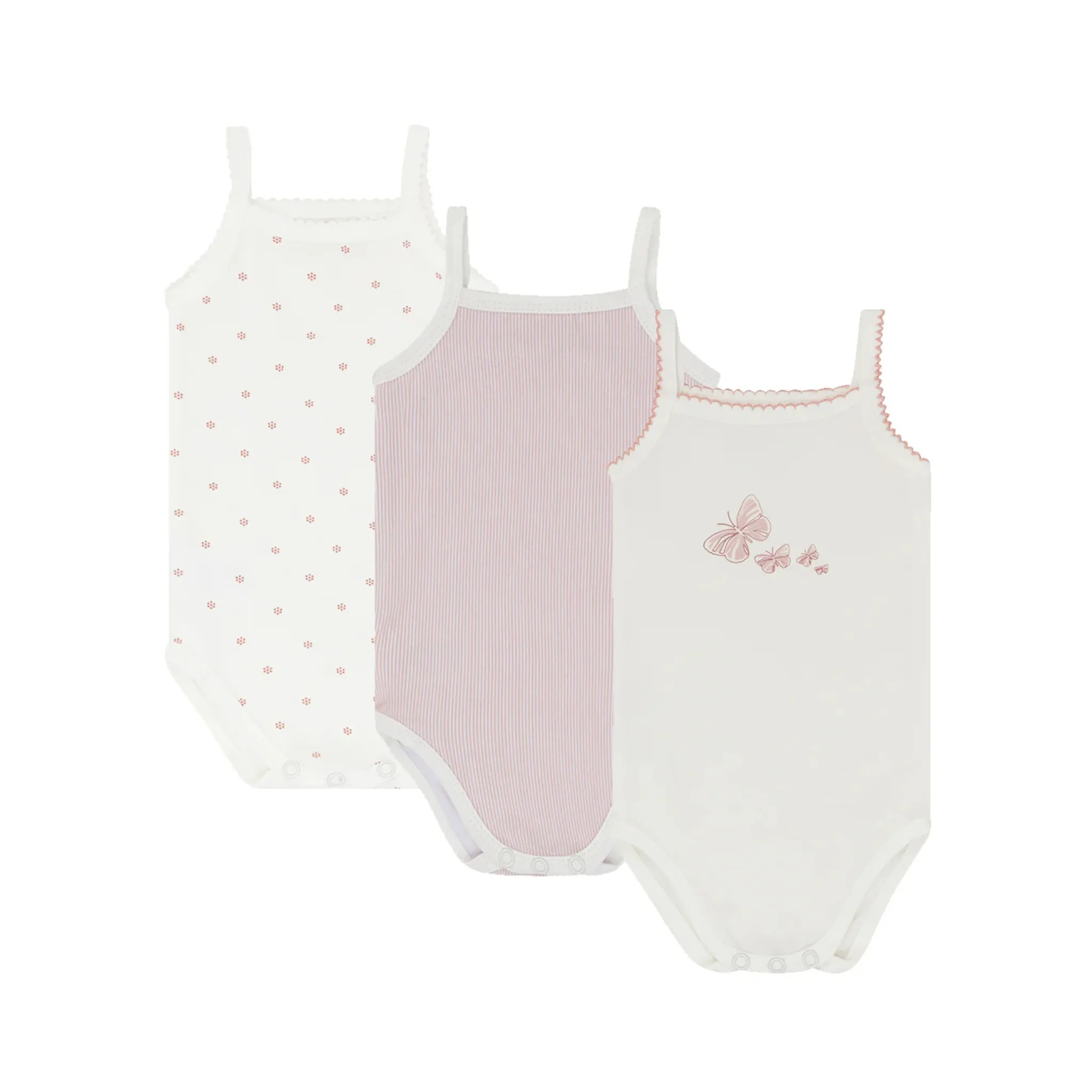 Butterfly Spaghetti Strap Bodysuits