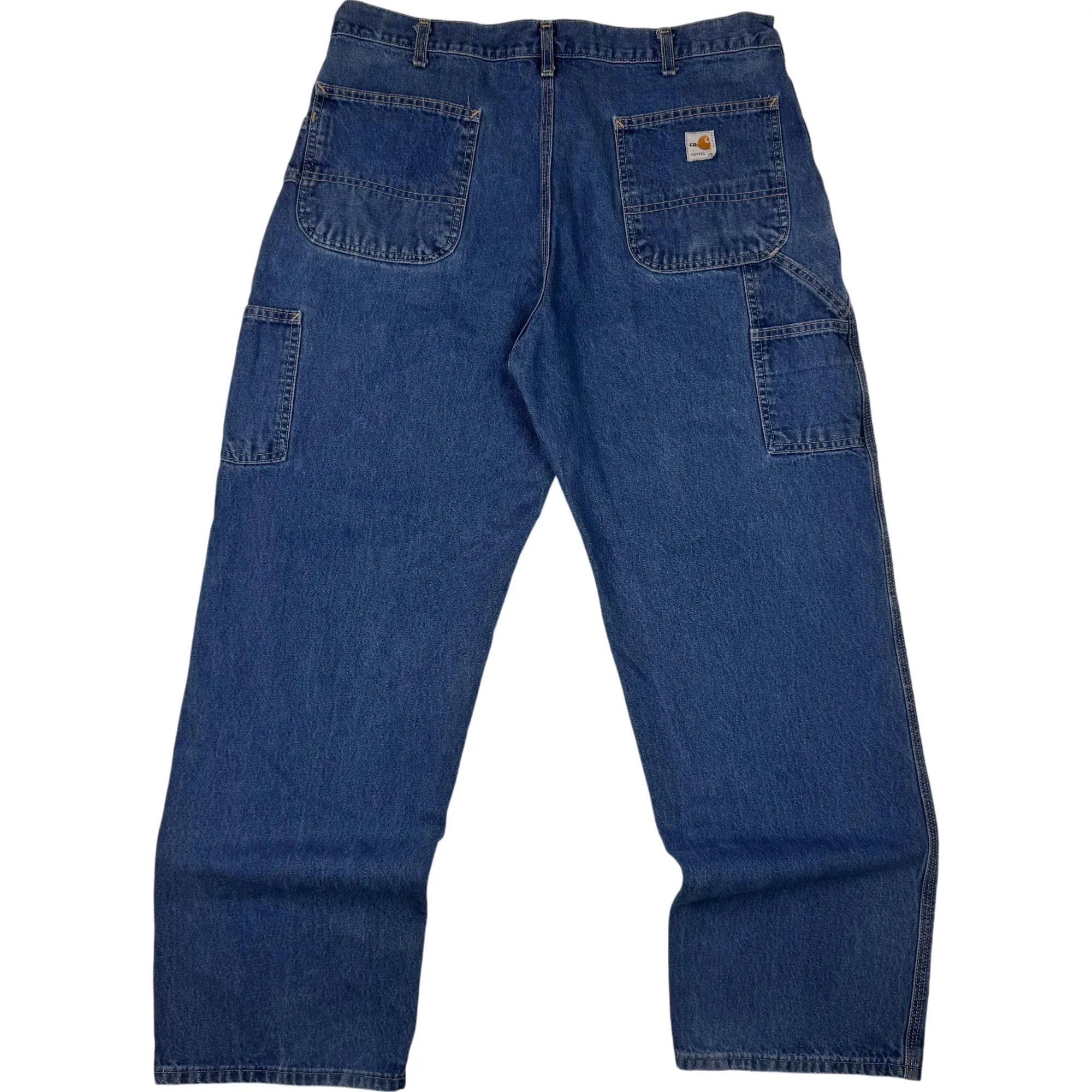 Carhartt Flame Resistant Carpenter Denim Workwear Jeans Blue