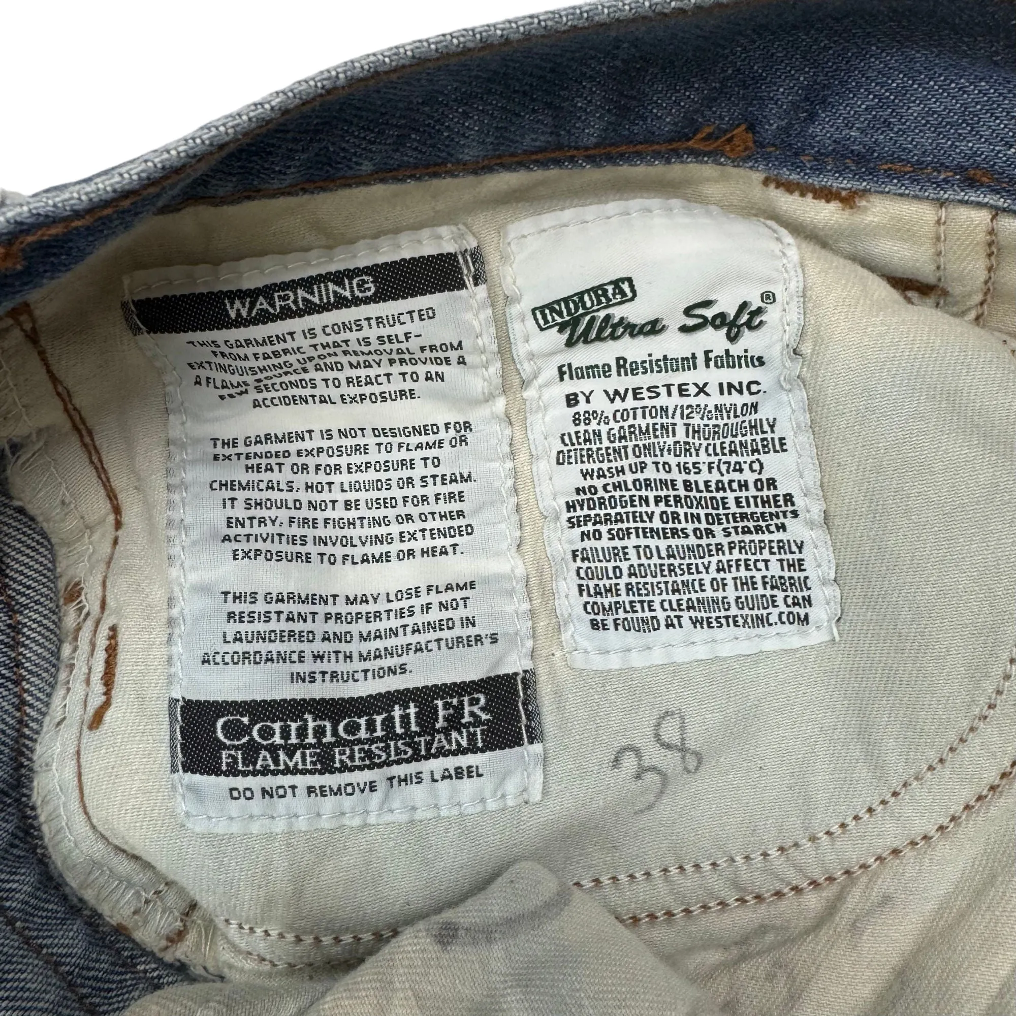 Carhartt Flame Resistant Denim Jeans Blue