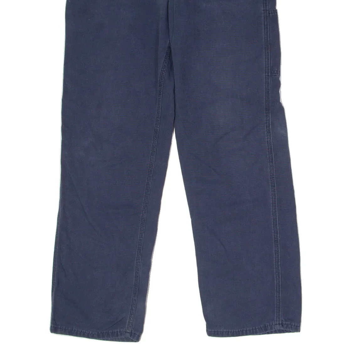 CARHARTT Workwear Mens Canvas Trousers Blue Loose Straight W34 L32