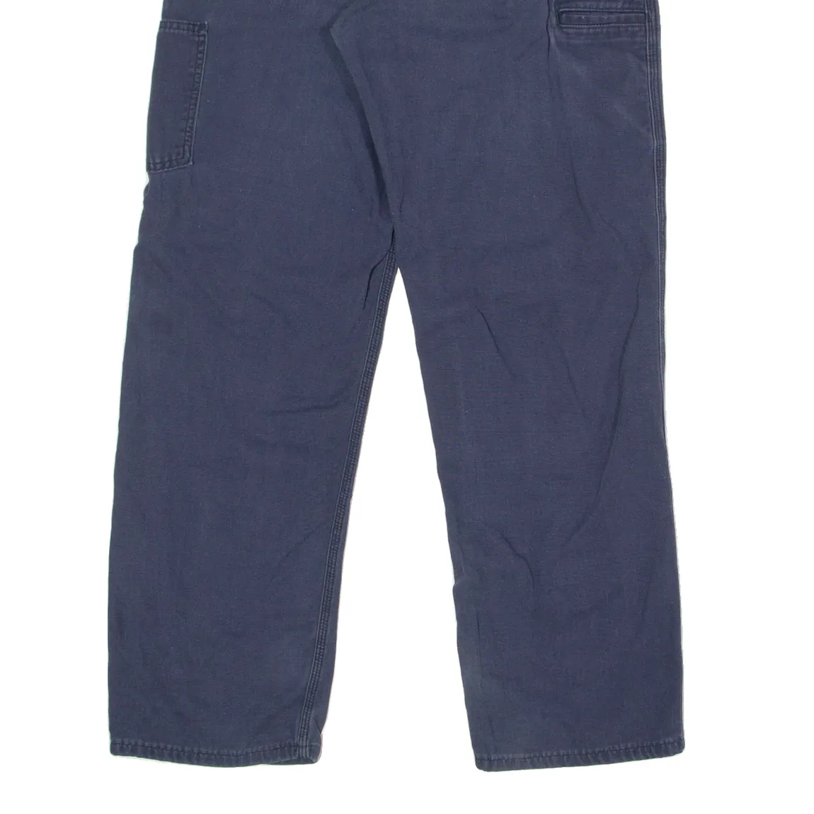 CARHARTT Workwear Mens Canvas Trousers Blue Loose Straight W34 L32