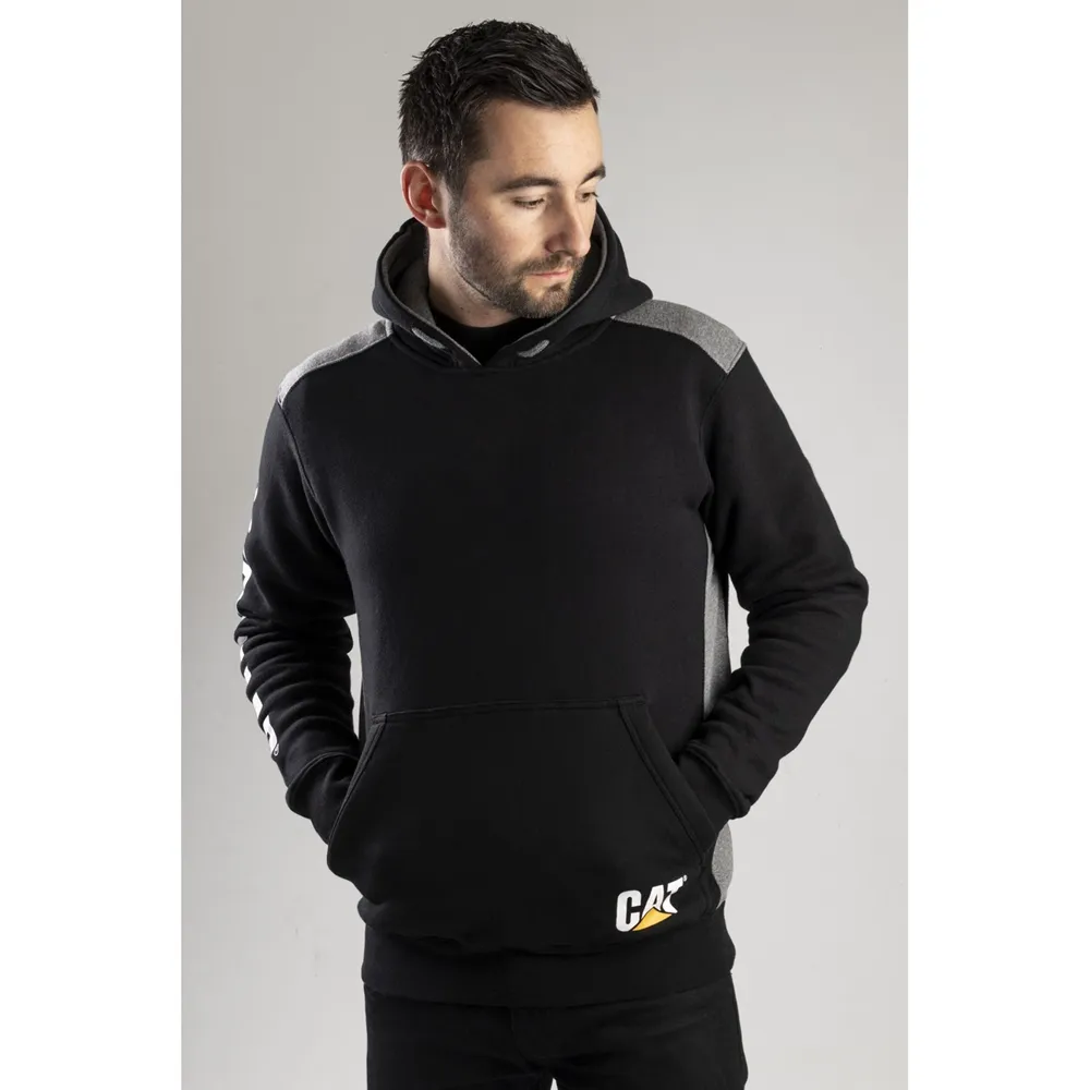 Caterpillar Logo Panel Hooded Sweatshirt