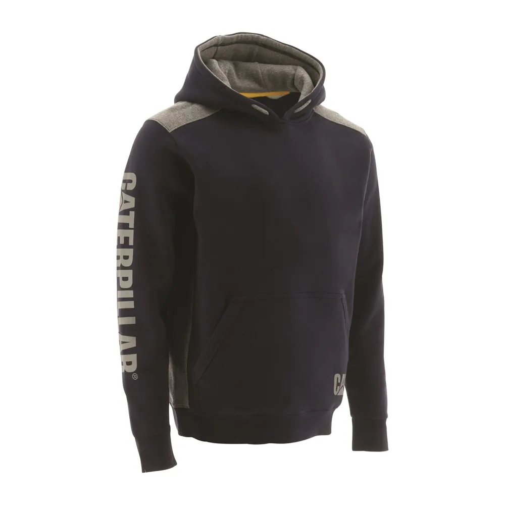 Caterpillar Logo Panel Hooded Sweatshirt
