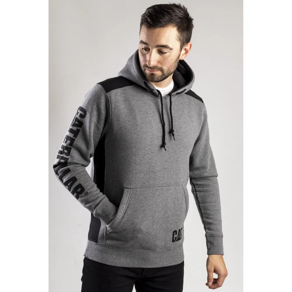 Caterpillar Logo Panel Hooded Sweatshirt