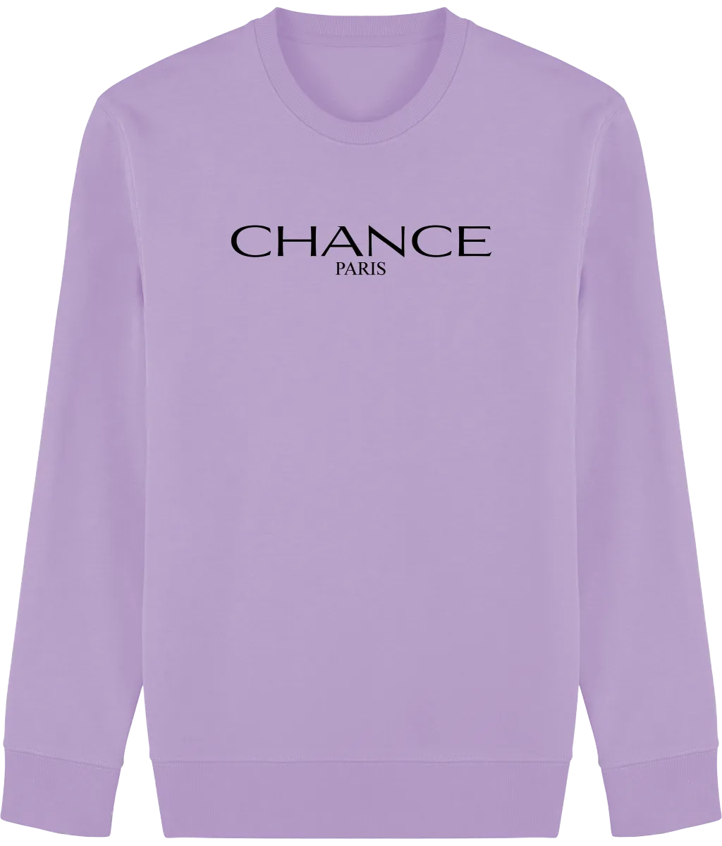 Chance Paris Men Sweatshirt Black Embroidered Logo