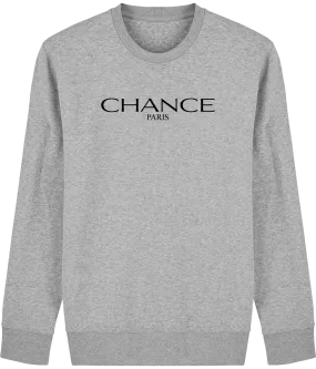 Chance Paris Men Sweatshirt Black Embroidered Logo