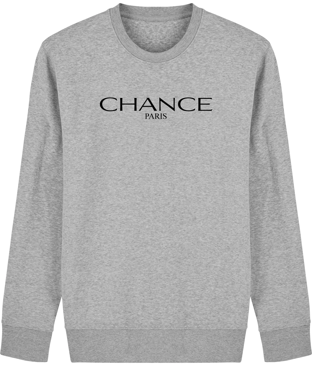 Chance Paris Men Sweatshirt Black Embroidered Logo
