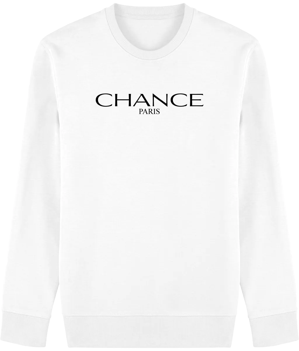 Chance Paris Men Sweatshirt Black Embroidered Logo