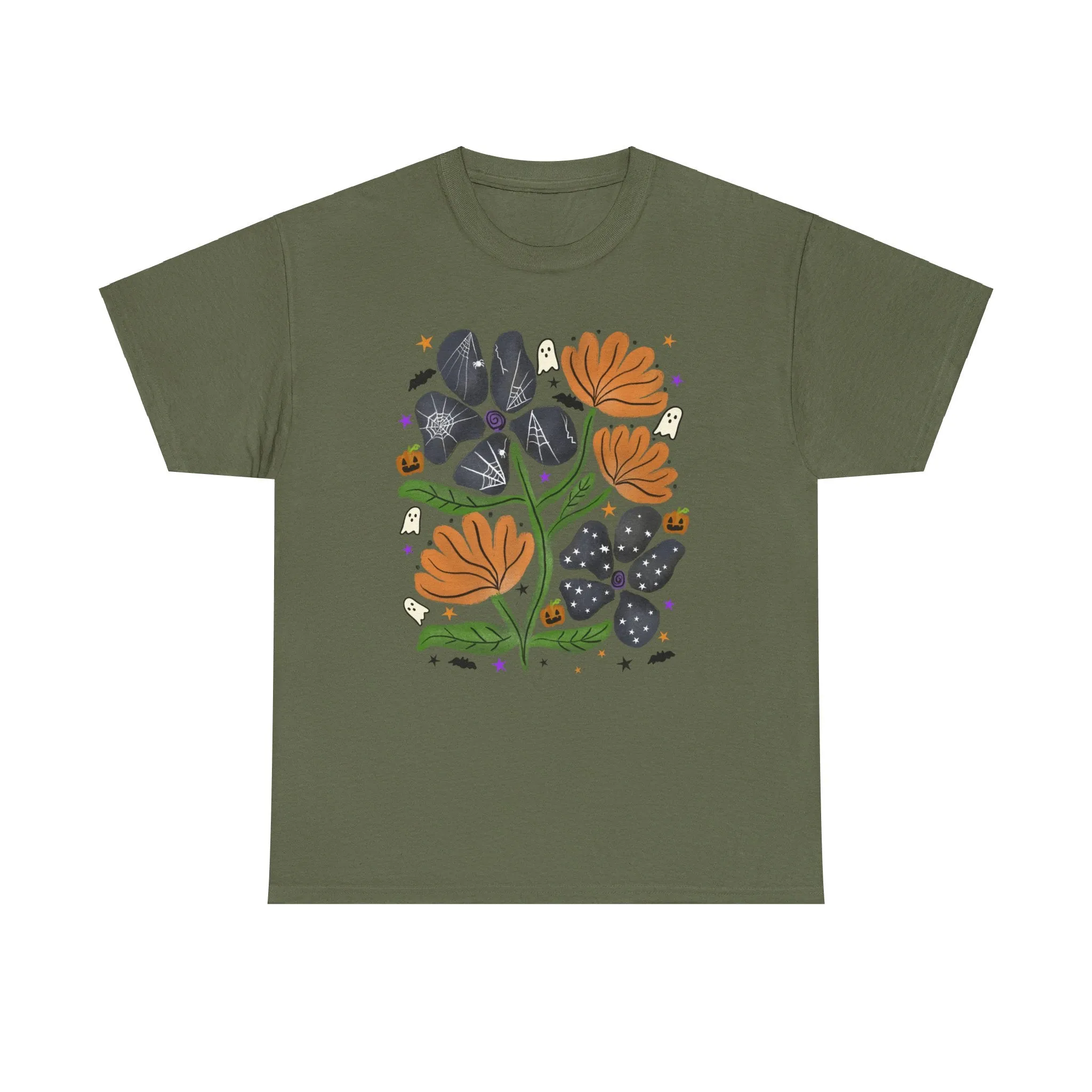 Chic Floral Halloween Tee