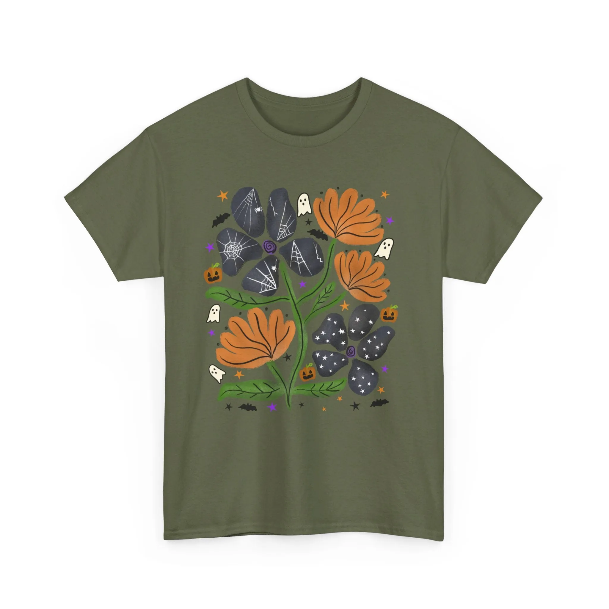 Chic Floral Halloween Tee