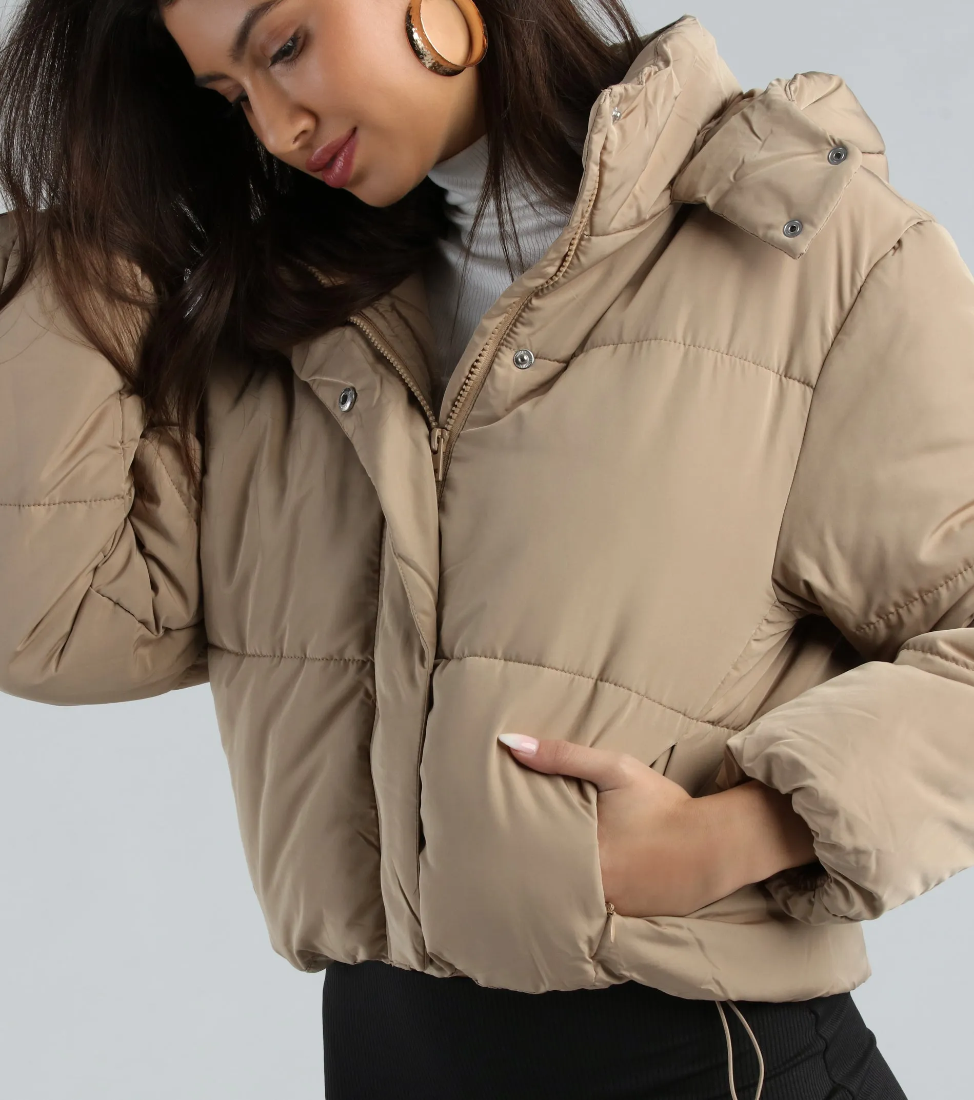 Cold Times Hoodie Puffer Jacket