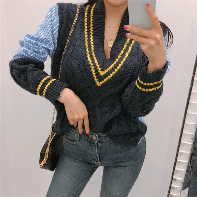 Coraline Patchwork Sweater