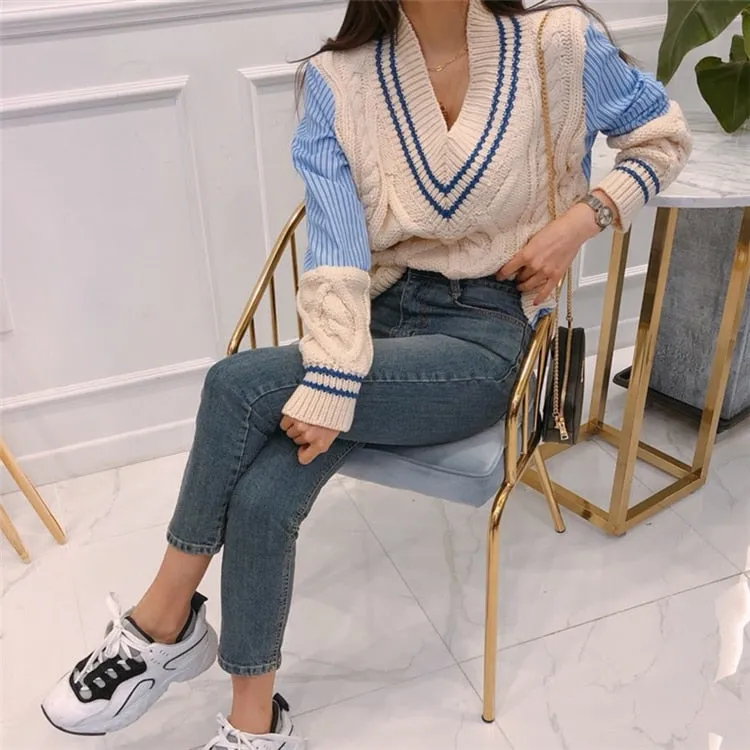 Coraline Patchwork Sweater