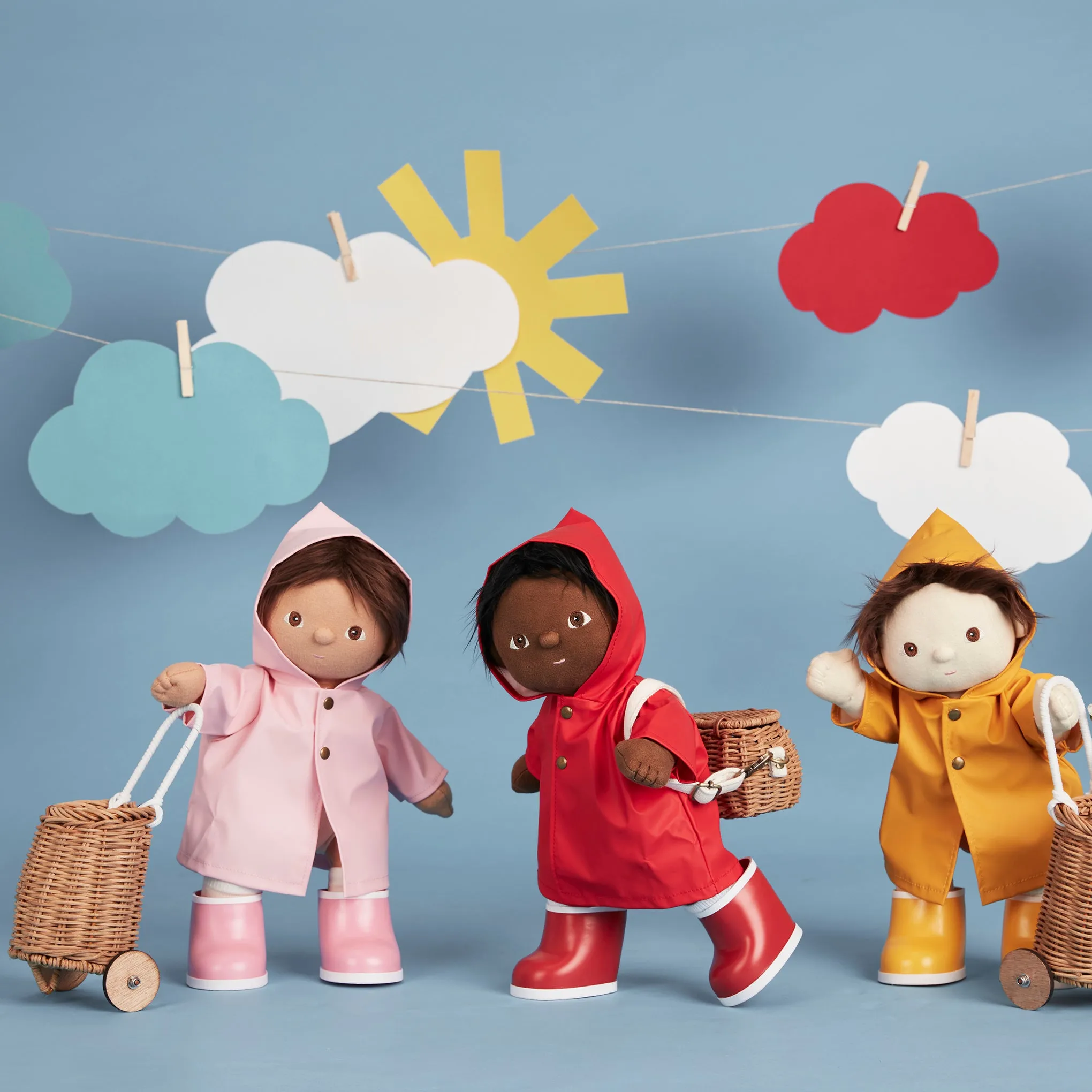 Dinkum Dolls Rainy Play Set - Yellow
