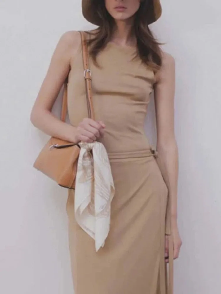 DressBetty - 2024 High Street Chic Slash Neck Tank Top