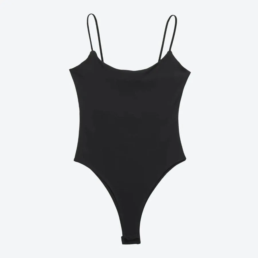 Elegant Spaghetti Strap Bodysuits