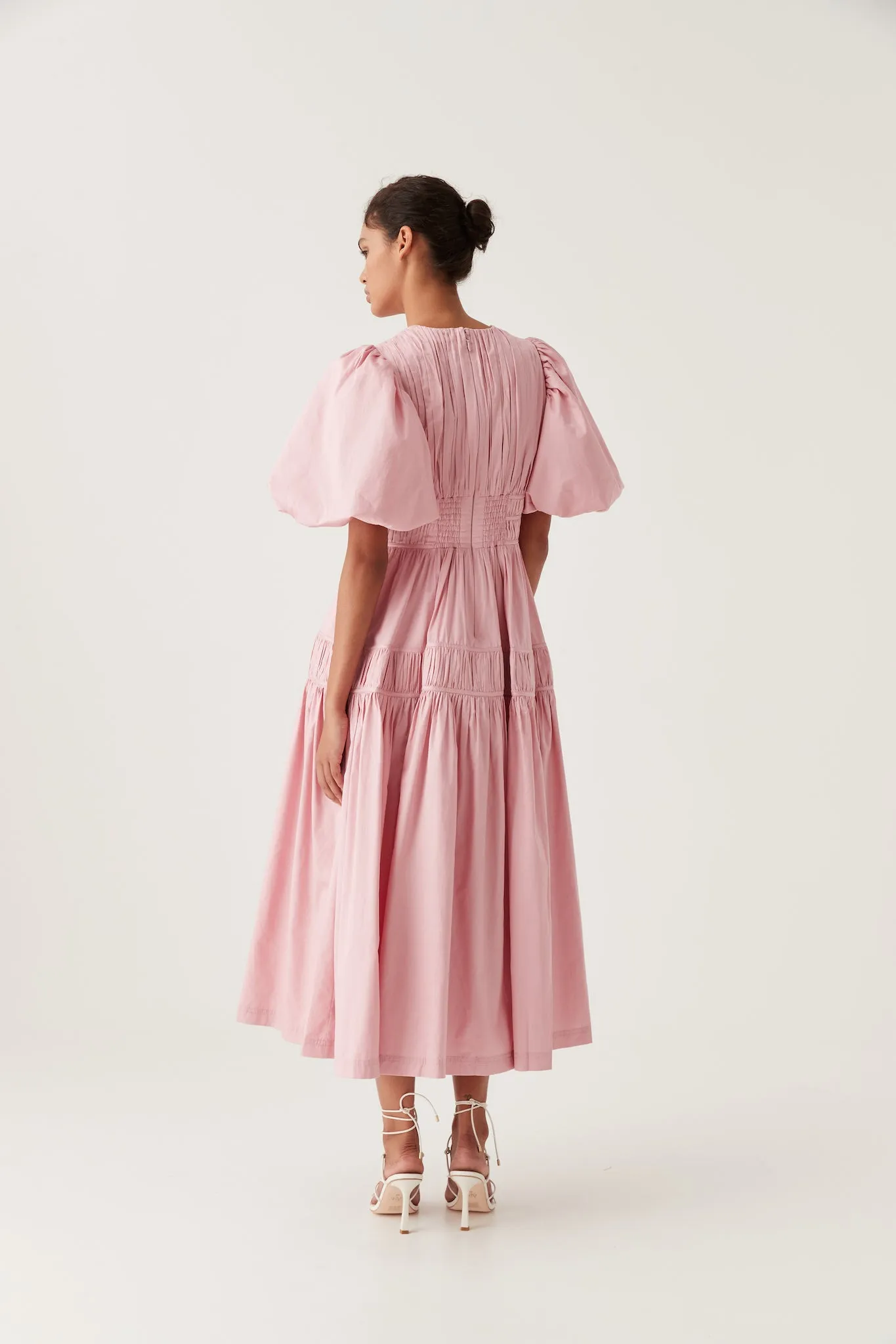 Fallingwater Ruched Midi Dress