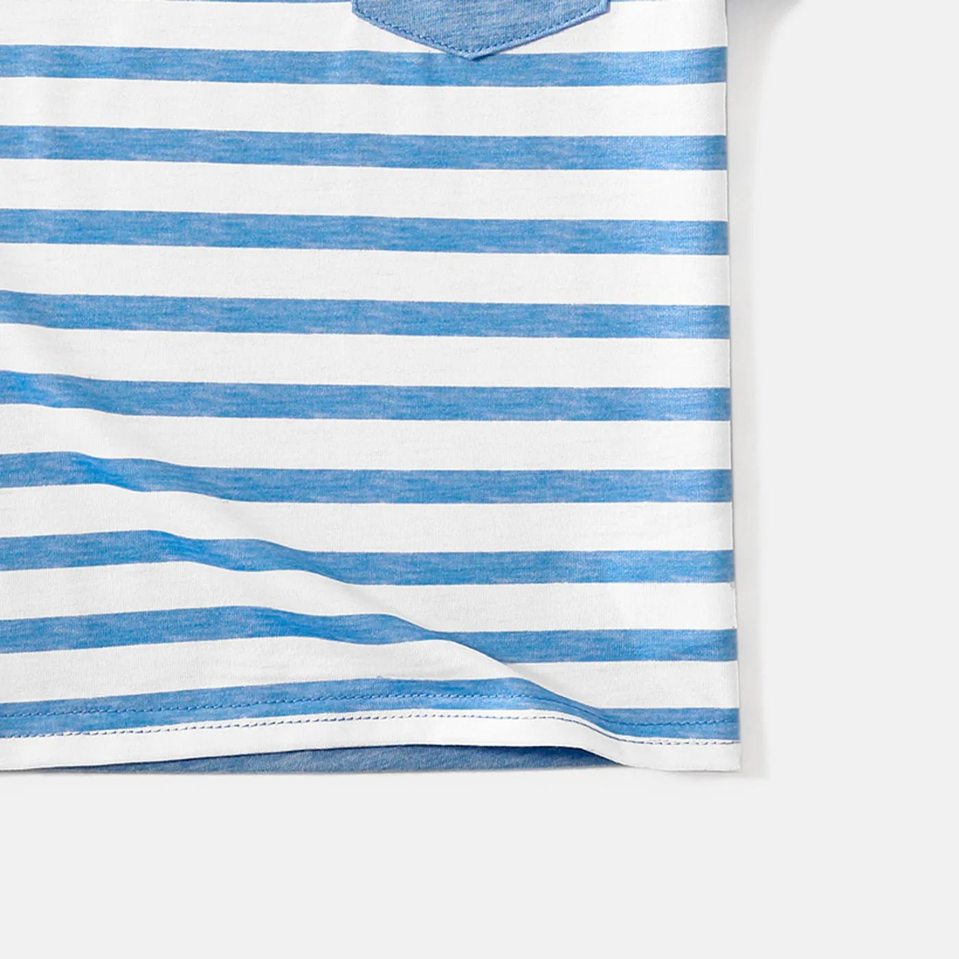 Family Matching Floral Print High Low Hem Flutter-sleeve Spliced Naia? Dresses and Short-sleeve Striped T-shirts Sets