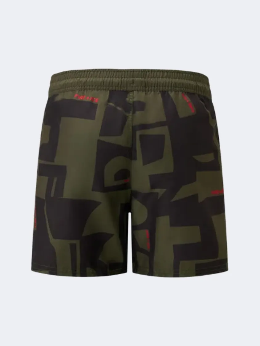 Fire And Ice Nelson  Men Beach Swim Short Olive Green/Black