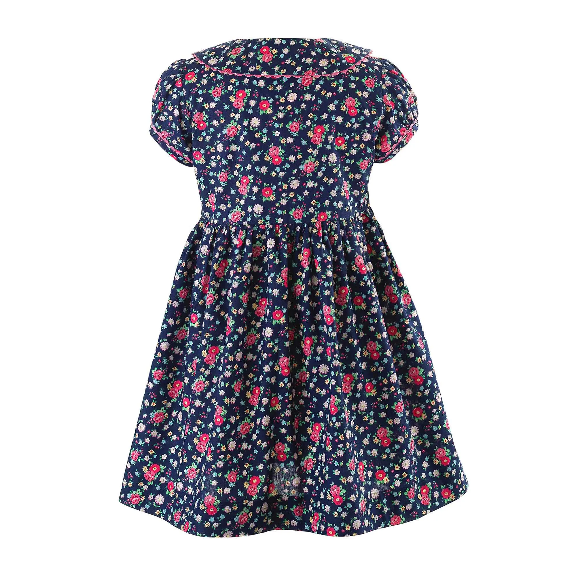 Floral Button-front Dress