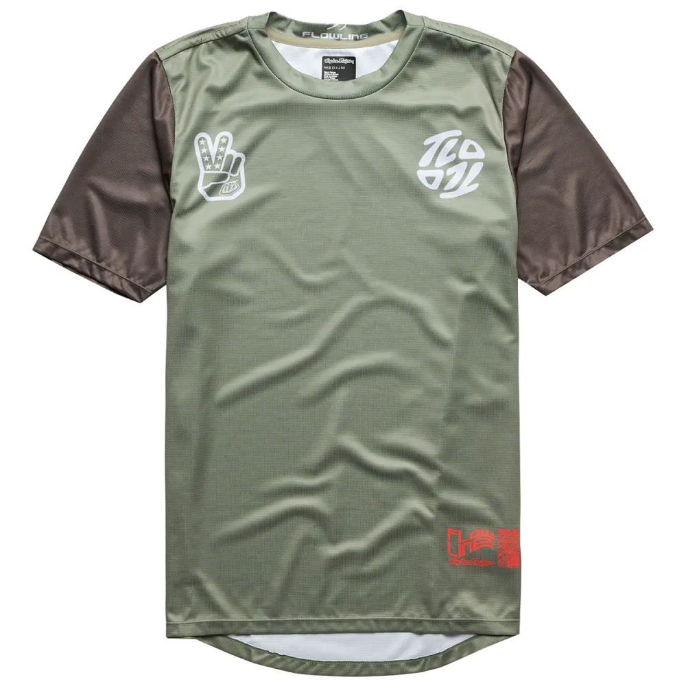 Flowline S/S Jersey Flipped Olive