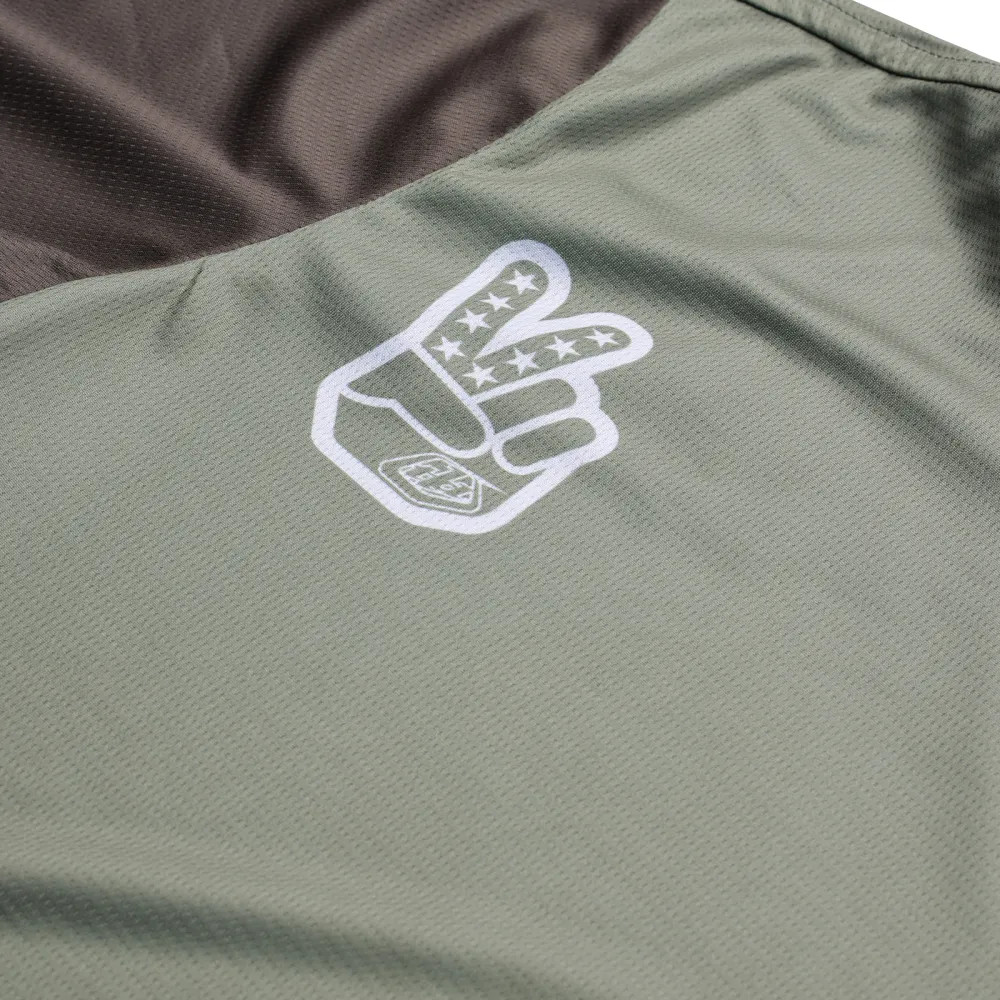Flowline S/S Jersey Flipped Olive