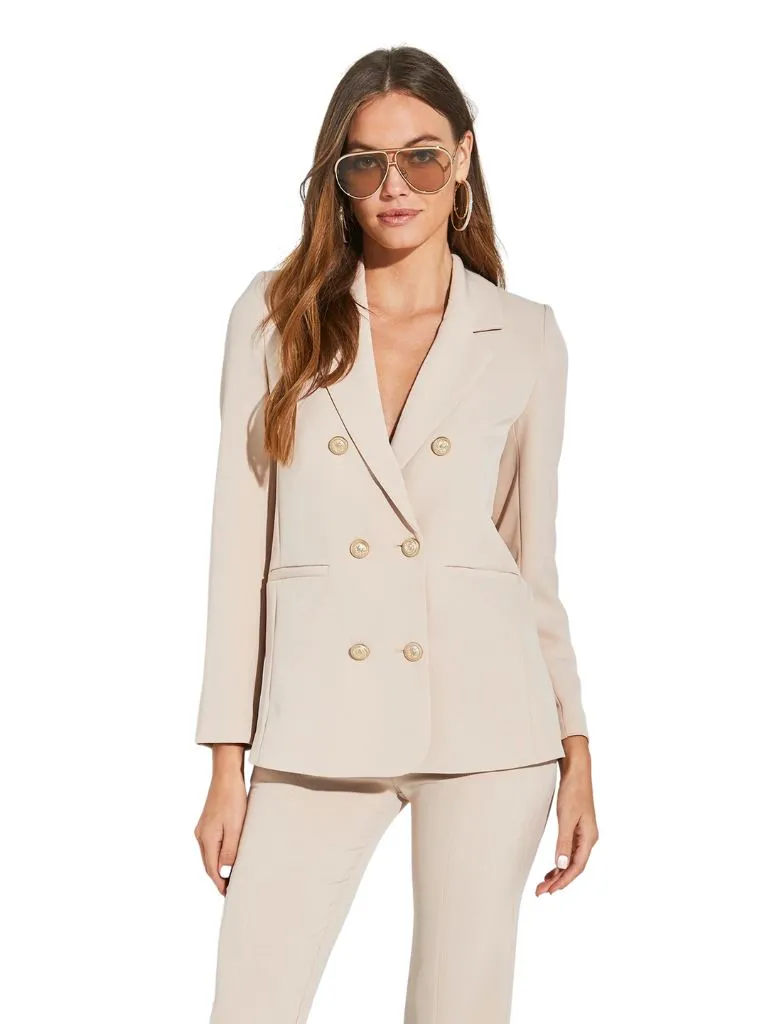 Generation Love Leighton Crepe Blazer - Latte