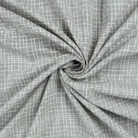 Geometrical Grey Handmade Dabu Print Soft Cotton Fabric