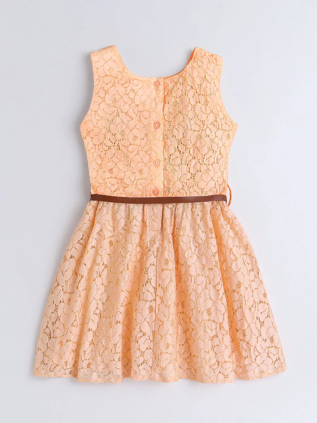 Girls Cotton Lace Dress