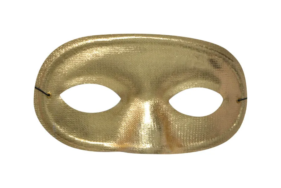 Half Domino Mask Metallic Gold  Mask