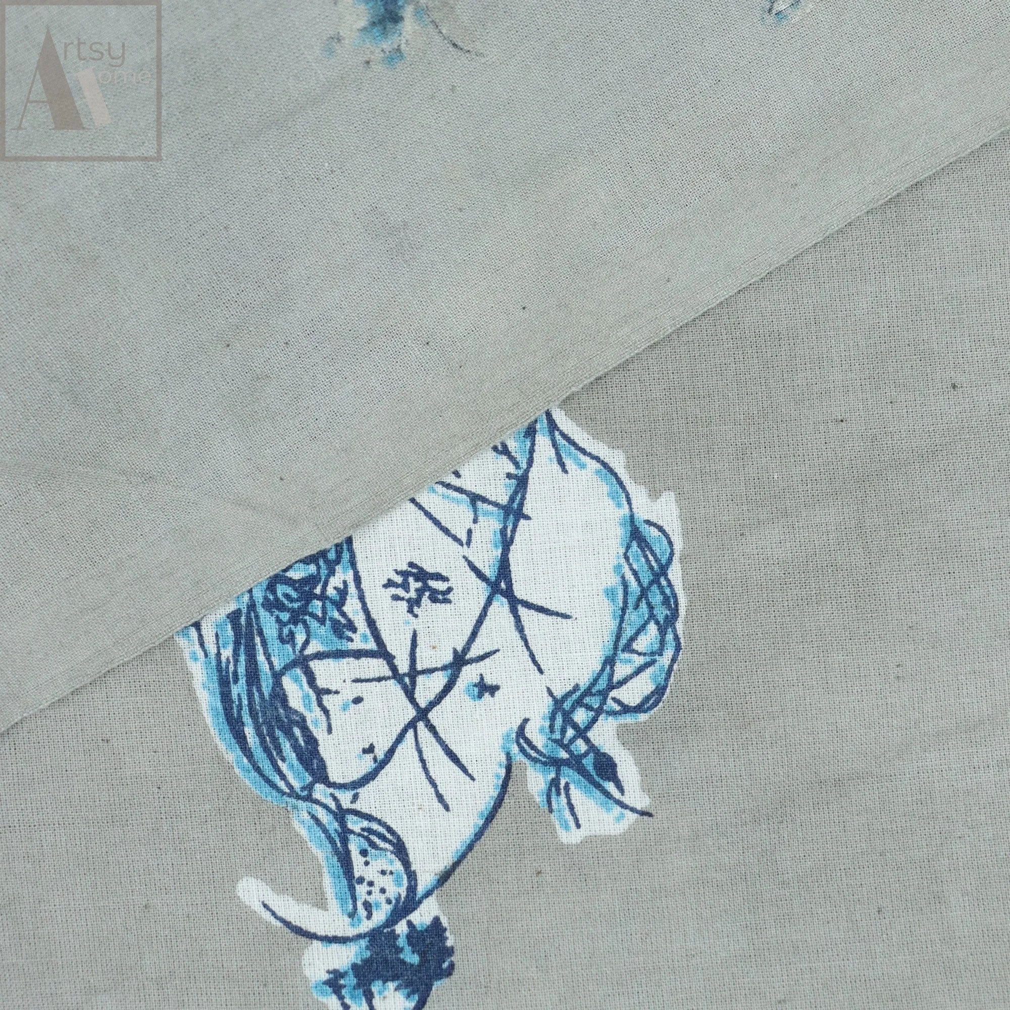 Hand Block Print Organic Cotton Fabric